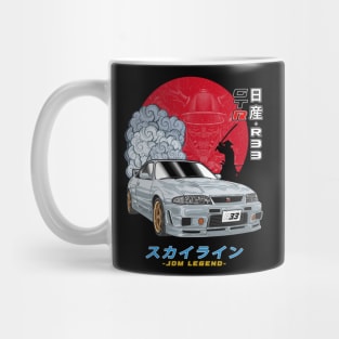 Nippon JDM Gray Nissan Skyline GT-R R33 Mug